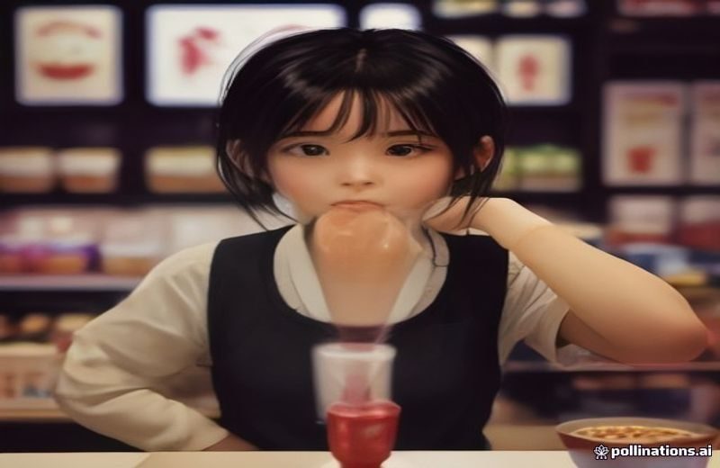 日韩精品买手直播间现场，买手在日本东京药妆店实地选品，手持产品向镜头展示，背景货架满满当当，临场感强烈